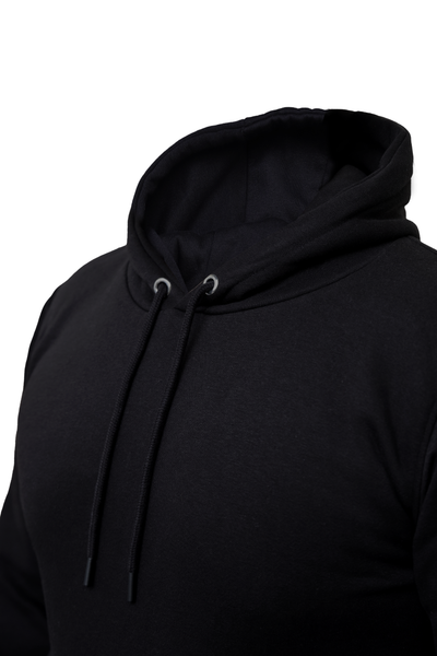Men’s Black PullOver Tracksuit – 280 GSM Cotton Face | Hoodie & Joggers Set