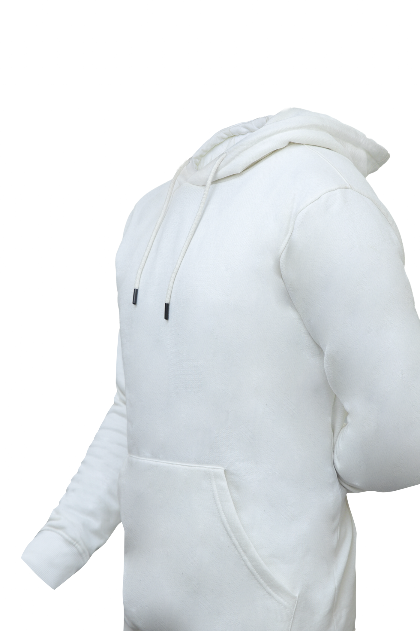 Men’s White PullOver Tracksuit – 280 GSM Cotton Face | Hoodie & Joggers Set