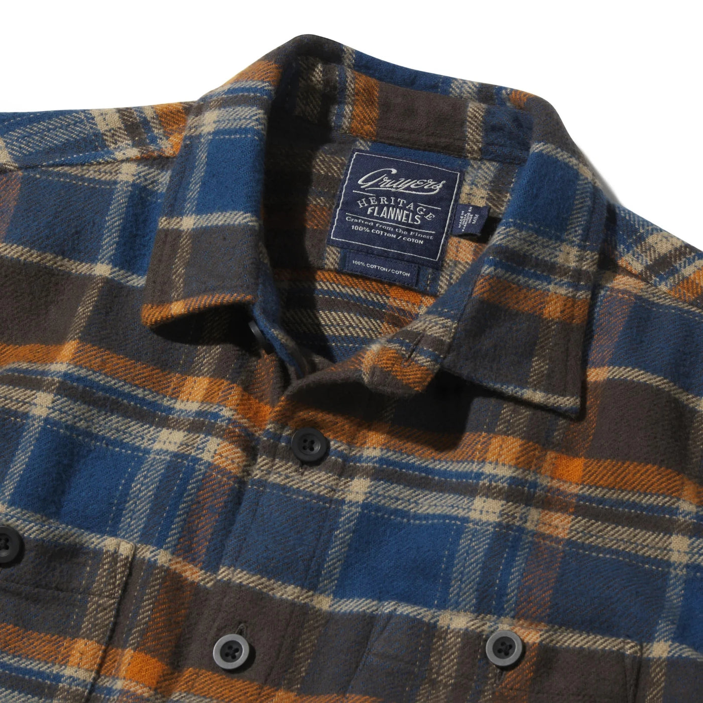 Mens Flannel Cotton Shirt Grayers Heritage 100% cotton