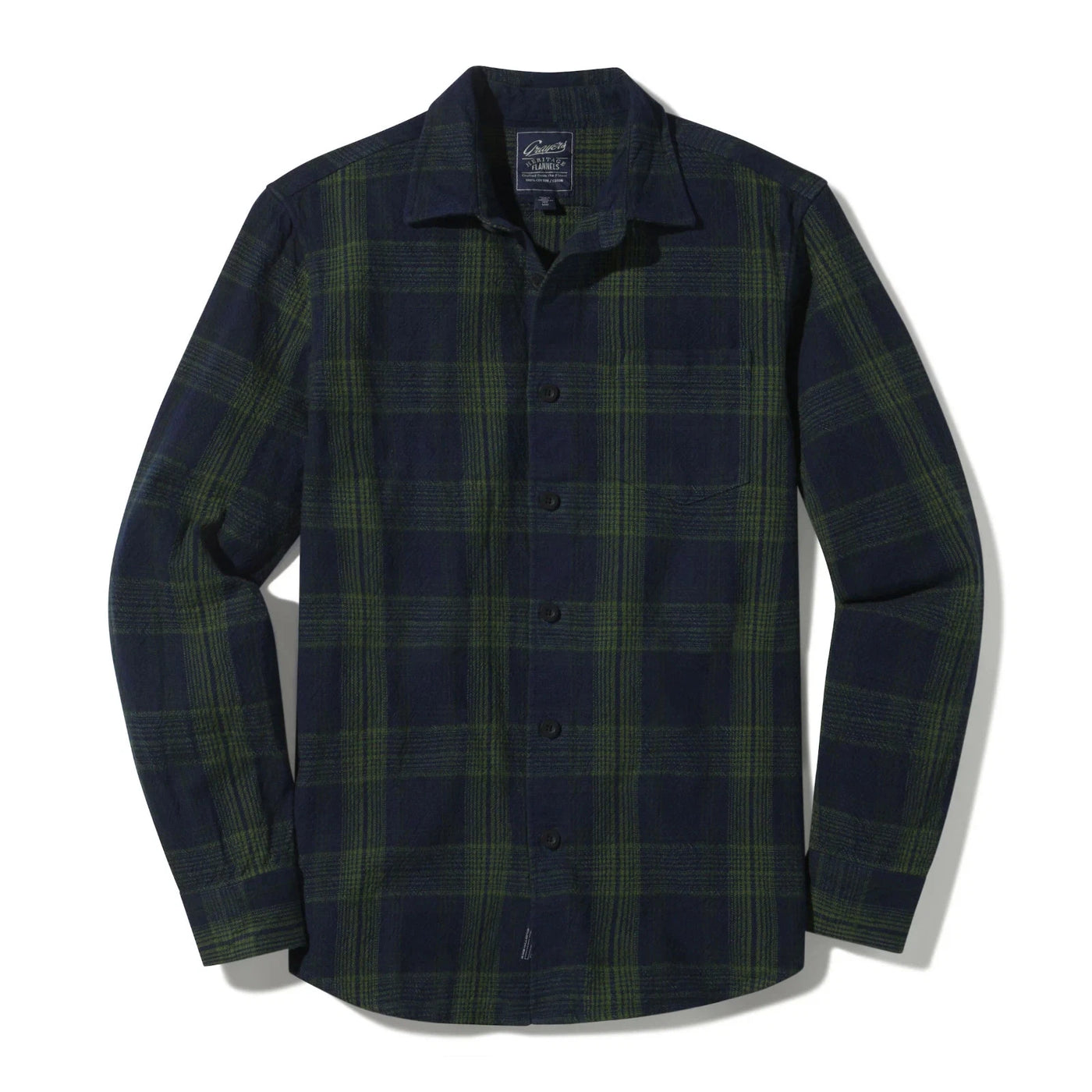 Mens Flannel Cotton Shirt Grayers Heritage 100% cotton -
