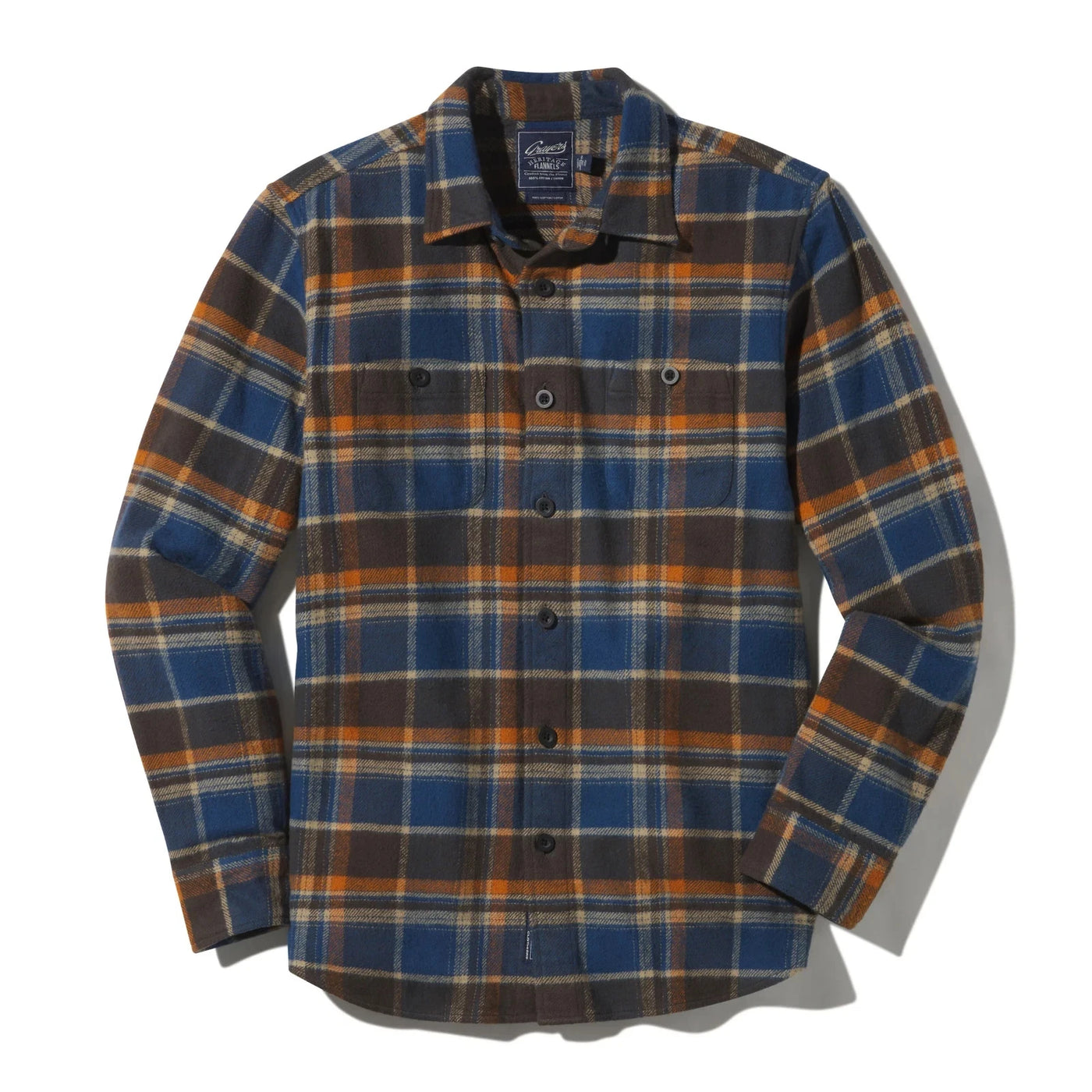 Mens Flannel Cotton Shirt Grayers Heritage 100% cotton